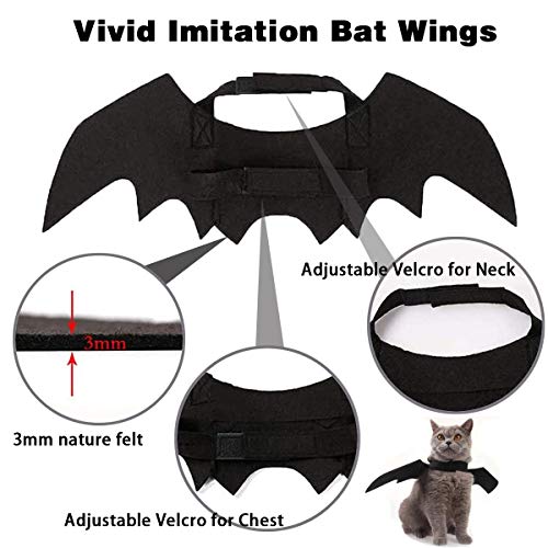 Disfraz Halloween Alas de Murciélago para Perro Grande miniatura 5