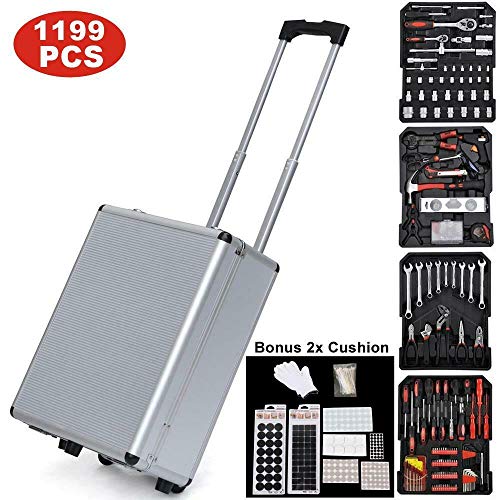 Kit de herramientas mecánicas 1199 piezas con maletín miniatura 3