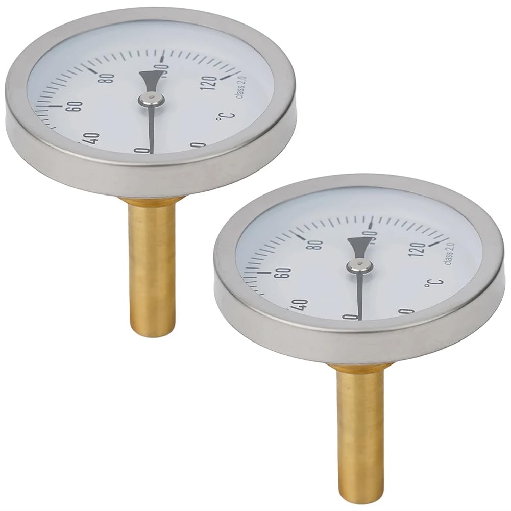 Thermomètre à eau pour éviter la surchauffe de chaudière 120° C gaine cuivre