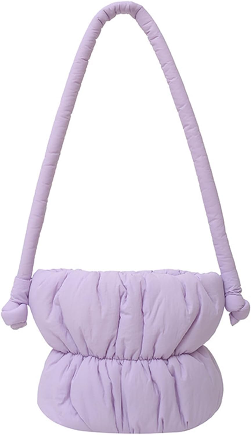 CORIOS Quilted Tote Bag for Women Down Cotton Padded Handbag Lightweight Padding Shoulder Bag Winter Puffer Top Handle Bag