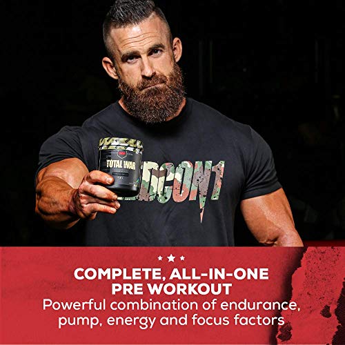 Redcon1 Total War - Pre Workout Powder, 30 Servings, (Sour Gummy) Boost Energy, Increase Endurance and Focus, Beta-Alanine, 350mg Caffeine, Citrulline Malate, Nitric Oxide Booster - Keto Friendly