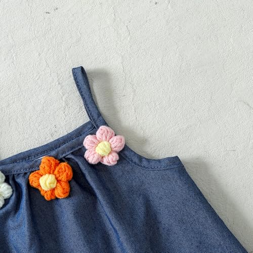 Image of Weebaby Toddler Girl Clothes Baby Summer Outfits Sleeveless Halter Top Ruffle Short Set Cute Kids Clothes Girls