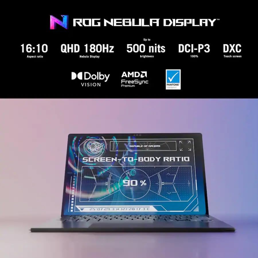 Image of ASUS ROG Flow Z13 Gaming Tablet, 13.4 inch WUXGA Touchscreen 2-in-1 Design, AMD Ryzen AI MAX+ 395, 64GB LPDDR5X RAM 2TB SSD, AMD Radeon 8060S, Backlit KB, Wi-Fi7 Bluetooth, Win11, USB 3.0 Hub, W /GaLiMu