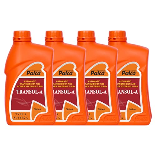 Image of PALCO TRANSOL-A | Transmission Oil - Type A Suffix A | Low Coefficient of Friction for manual Transmissions Gear Oil | Synchromesh Gears and Automatic and Power Steering Oils 500ml (Pack of 4)