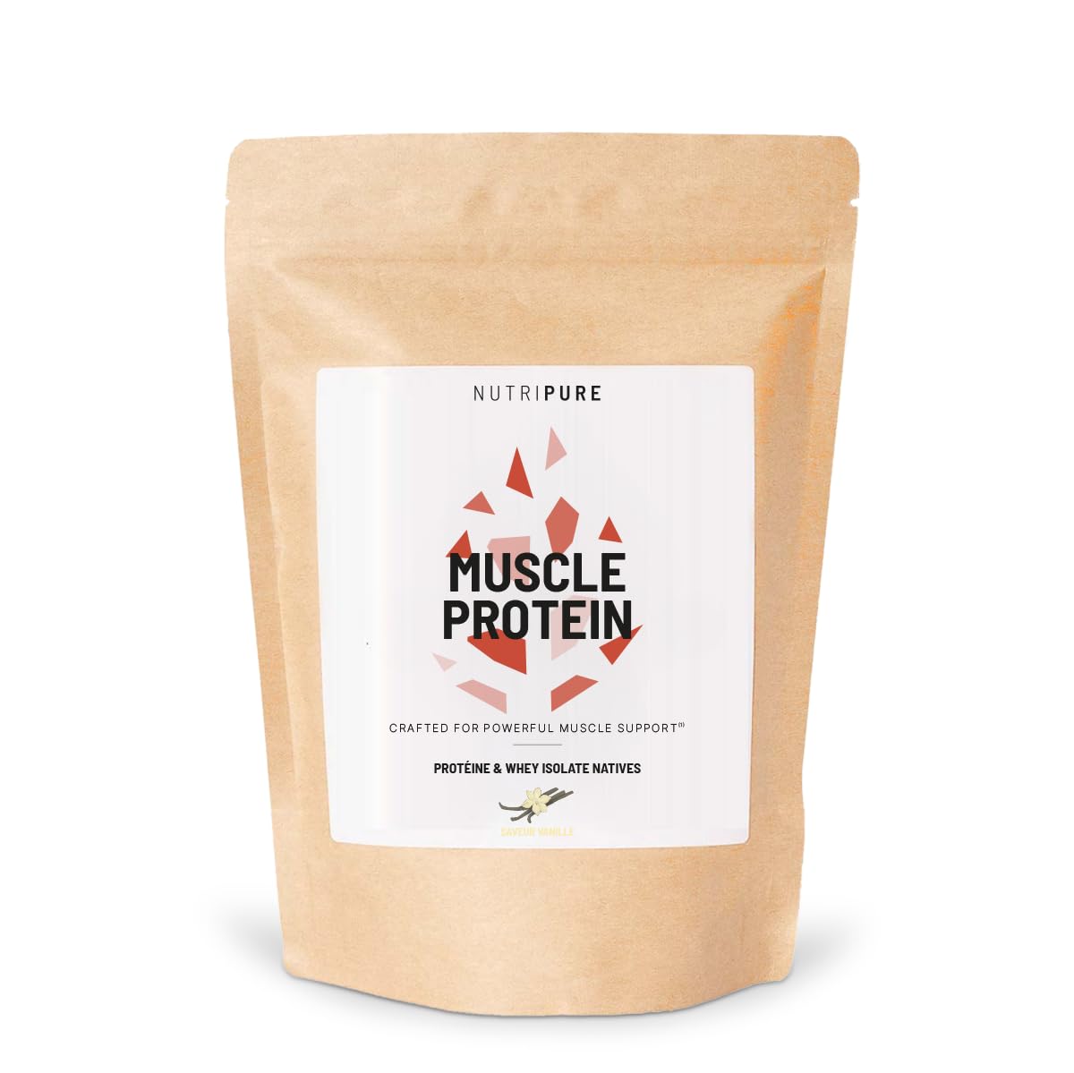 Nutripure - Muscle Protein - Whey Isolate & Lait Natives - 750 g - Vanille