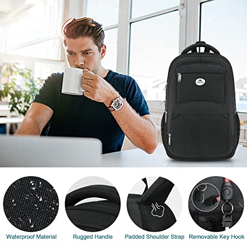 Matein Backpack For Men, Water Resistant Business Work Travel Laptop Backpack With Usb Charing Port Fits 15.6 Inch Notebook, Durable Anti-Theft School Computer Bag For Teens Boys College Students #TOP3
