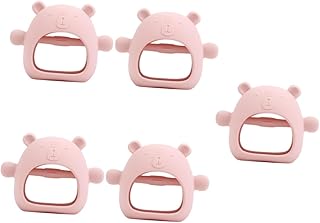 Toyvian 5 Pçs Bebê Dentição Vara Infantil Mordedor Brinquedos Do Bebê Recém-Nascido Brinquedos Calmantes Para Crianças Rosa Infantil Mordedor Brinquedo Brinquedos De Dentição Do Bebê