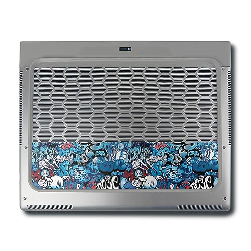 Image of MightySkins Skin Compatible with Alienware X16 R1 (2023) Full Wrap Kit - Blue Meanies | Protective, Durable, and Unique Vinyl Decal wrap Cover | Easy to Apply & Change Styles | Made in The USA