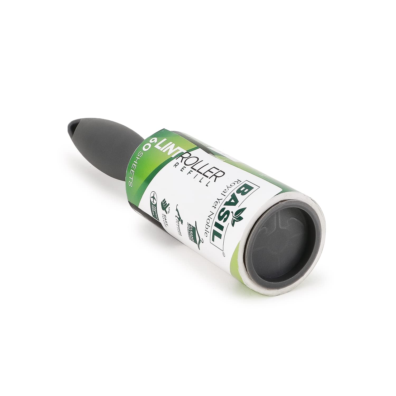 Basil Adhesive Sheet Lint Free Roller with Handle for Pets Dogs Cats hair other dirt on clothes, furniture, car seats (60 sheets in 1 roller) - Pack of 1 4