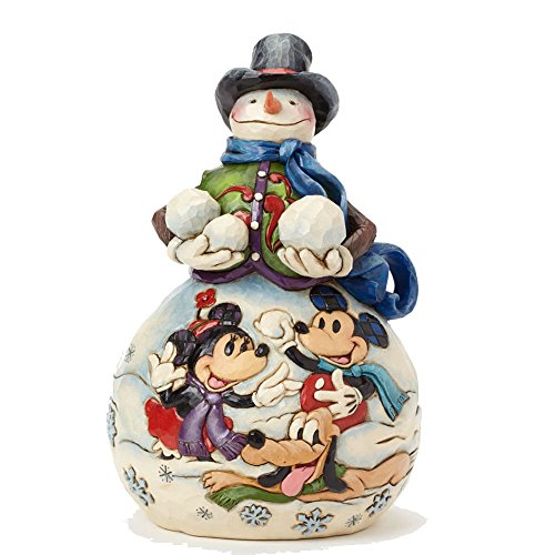 Enesco Jim Shore Disney Traditions by Christmas Snowman Figurine, 7.8-Inch