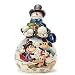Jim Shore for Enesco Disney Traditions by Christmas Snowman Figurine, 7.8-Inch