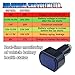 Car LED Digital Voltmeter, DC 12V/24V Cigarette Lighter Voltage Meter, Volt Gauge Battery Monitor, Digital Voltage Display for Auto Car Truck