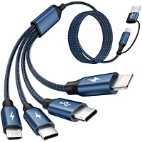 IDISON 4-in-2 Dual Input 5' Multi Charging Cable (3 colors) only