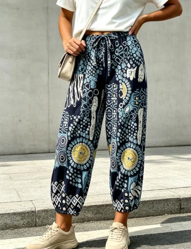 Image of Bozanly Women Casual Harem Pant Boho Loose Yoga Capris Trousers 2026