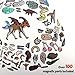 QLLQTIGER Cryptid Construction Kit Monster Magnet Fridge Toys, Magnetic Creature Creation Kit, 100 Pieces, Rubber, Fantastical, Whimsical Playful