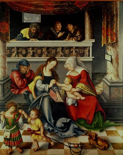 Tableau portrait d'Érasme par Lucas Cranach pour transformer un mur vide en galerie