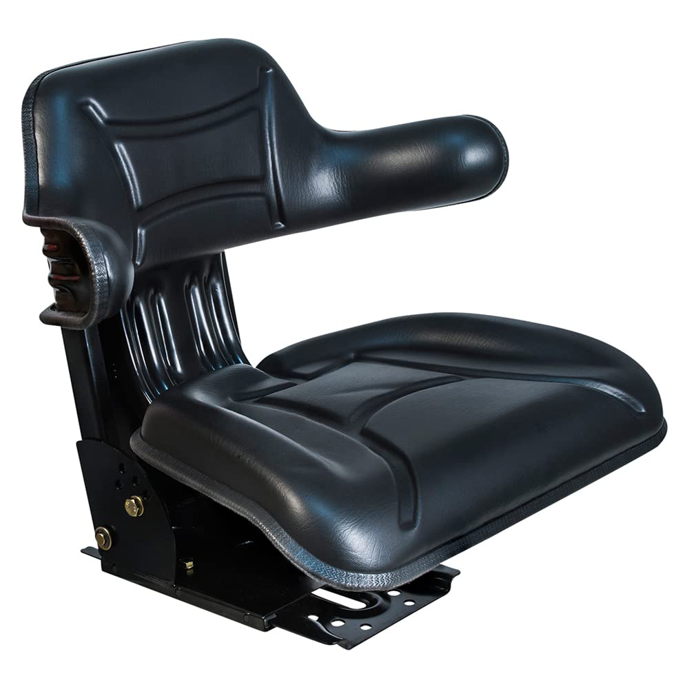 Asiento de tractor para tractor, asiento universal, varios modelos de tractor -modelo estándar para Segadoras, Cosechadoras con Respaldo Ajustable, Reposabrazos y Suspensión Mecánica