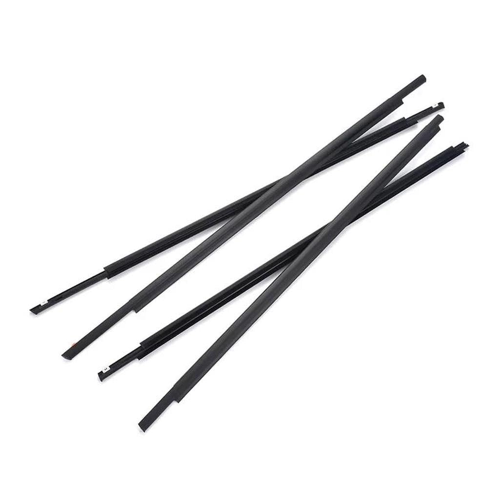 Spare Parts 4Pcs Window Moulding Trim for Toyota Prius 2004-2009 Weatherstrip Seal Side Door Glass Rubber 75710-47010