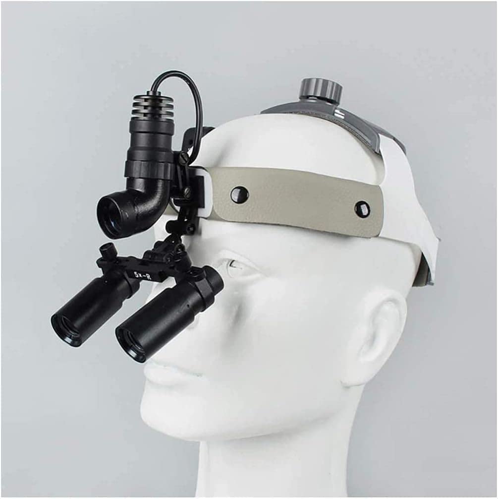 Kopfbandlupe, Beleuchtete Kopfbandlupe, Zahnärztliche Op-Kopfbandlupe Mit Led-Beleuchtung, Hno-Lupe, Hd-Op-Brille, Lupe Jewele