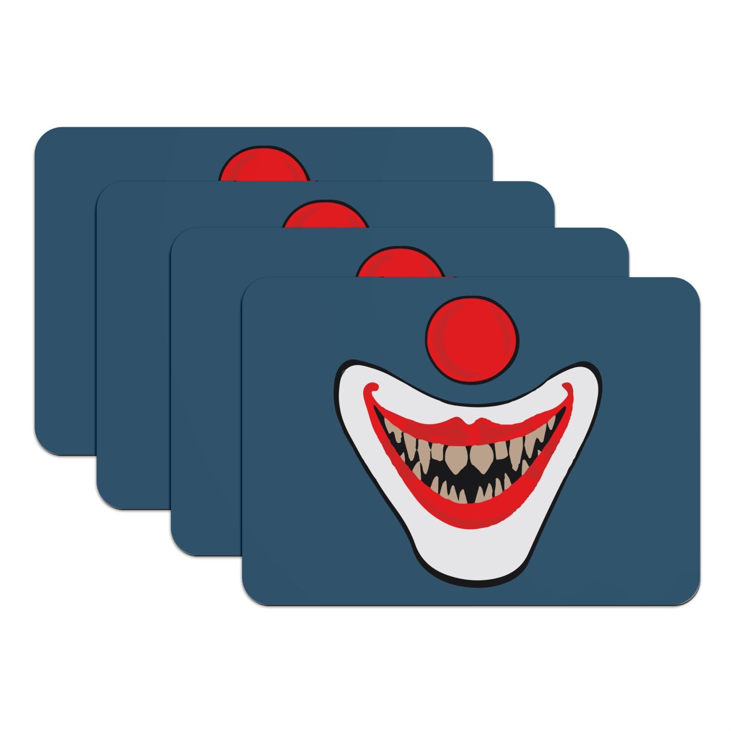 Set de table Halloween monstre bleu 39,5x28,5 cm pour déco de repas terrifiant