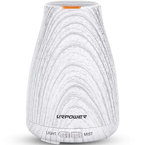 URPOWER Essential Oil Diffuser Mini Wood Grain Cool Mist Humidifier Aromatherapy Diffuser