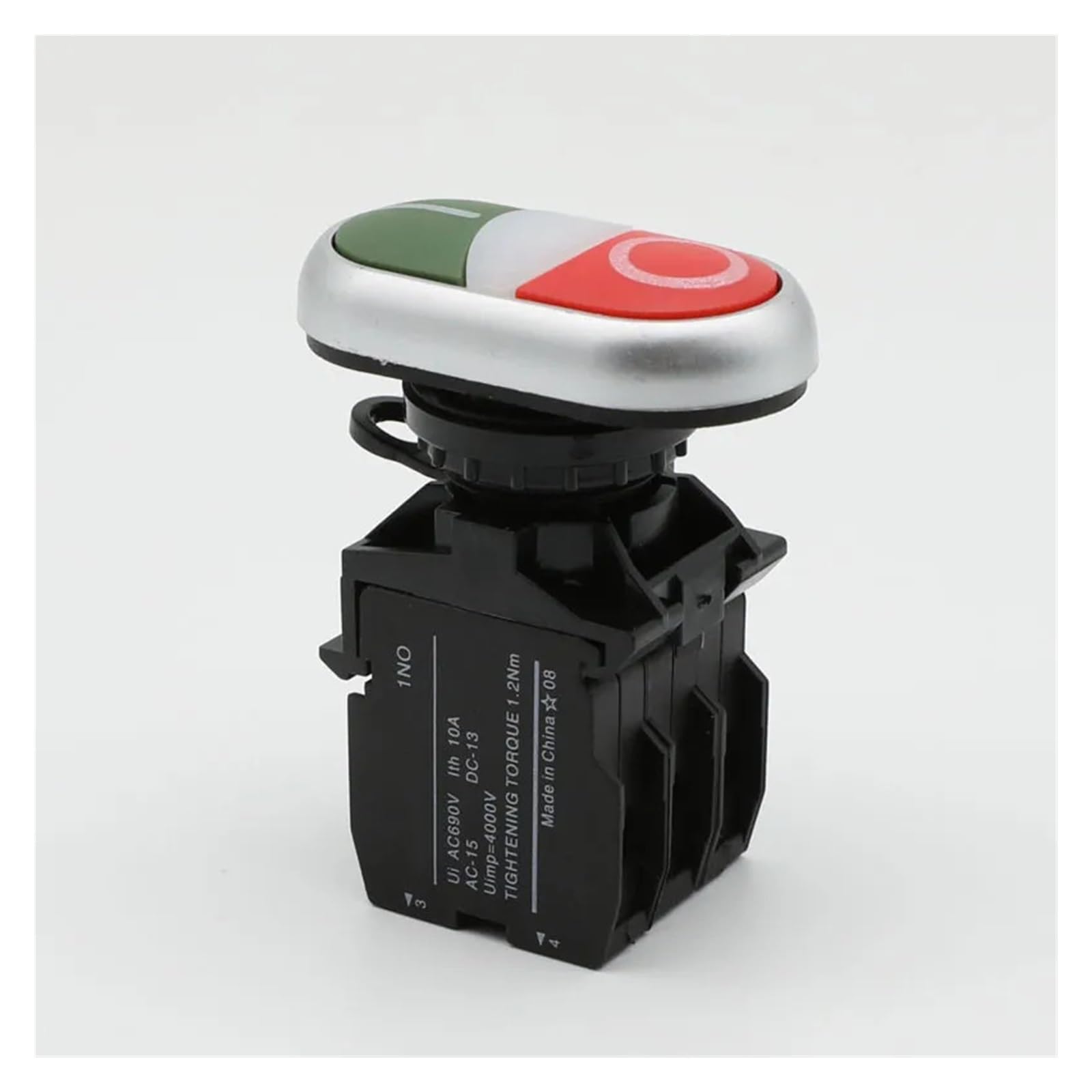 Bouton poussoir double 22mm pour l'automatisation des systèmes de commande