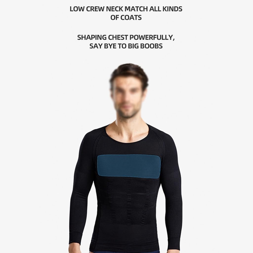 HLTYGWX Herren-Shapewear, Nahtloser Hide-Kompressions-Schlankheits-Bauchanzug, atmungsaktive Weste, Taillentrainer