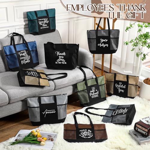 Talltalk 20 Pcs Employee Appreciation Gifts Thank You Tote Bag Bulk for Women Housekeeping Week Team Teacher Nurse (Neutral)4