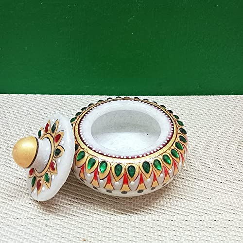 SEVLIYA-TRADERS-Marble-Sindoor-Dani-Sindoor-Box-Kumkum-Box-75Cm-X75-Cm-X-5-Cm-Red