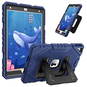 Fintie Funda para iPad de 9ª generación (2021) / 8ª generación (2020) / 7ª generación (2019) de 10.2 pulgadas, funda protectora resistente a prueba de golpes con soporte integrado para niños (azul