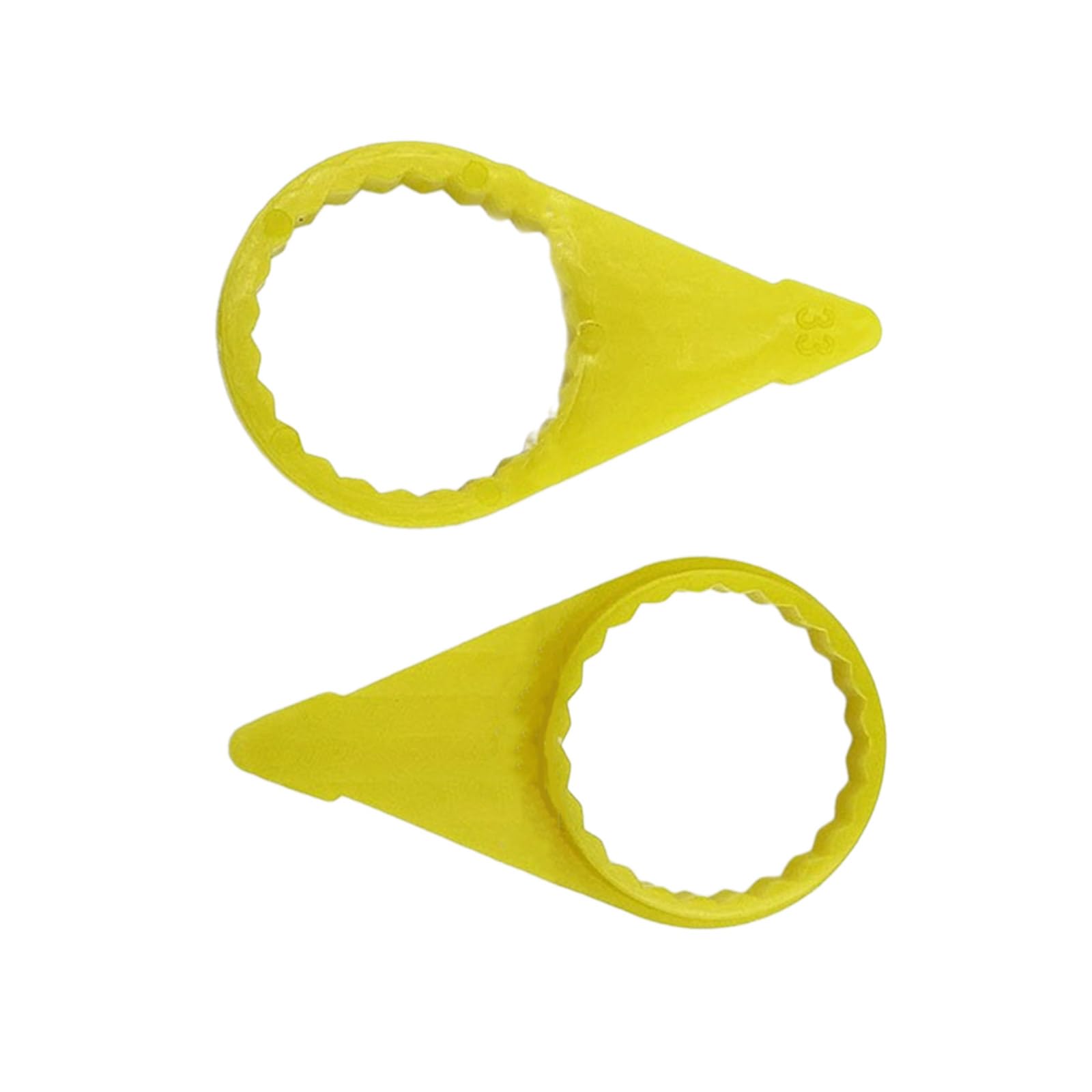 200 pièces Checkpoint Lose Wheel Lugs Jauge pour noix 32 mm 33 mm Haute visibilité Indicateur de vérification de roue jaune