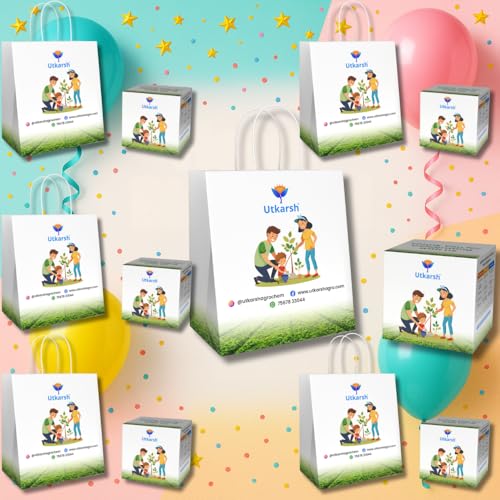Image of Utkarsh Seasonal Flower DIY Kit with Gift Bags for Gifting | Best Return Gift on Kids Birthday Party | Eco-Friendly, Easy-to-Grow Kit for Home & Kitchen Gardening | Pack of 6