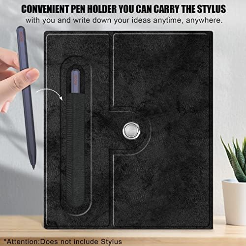 TOPCASE Lightweight Smart Stand Folio Cover Compatible with Onyx Boox Note Air 2 Plus Paper Tablet Case,Black