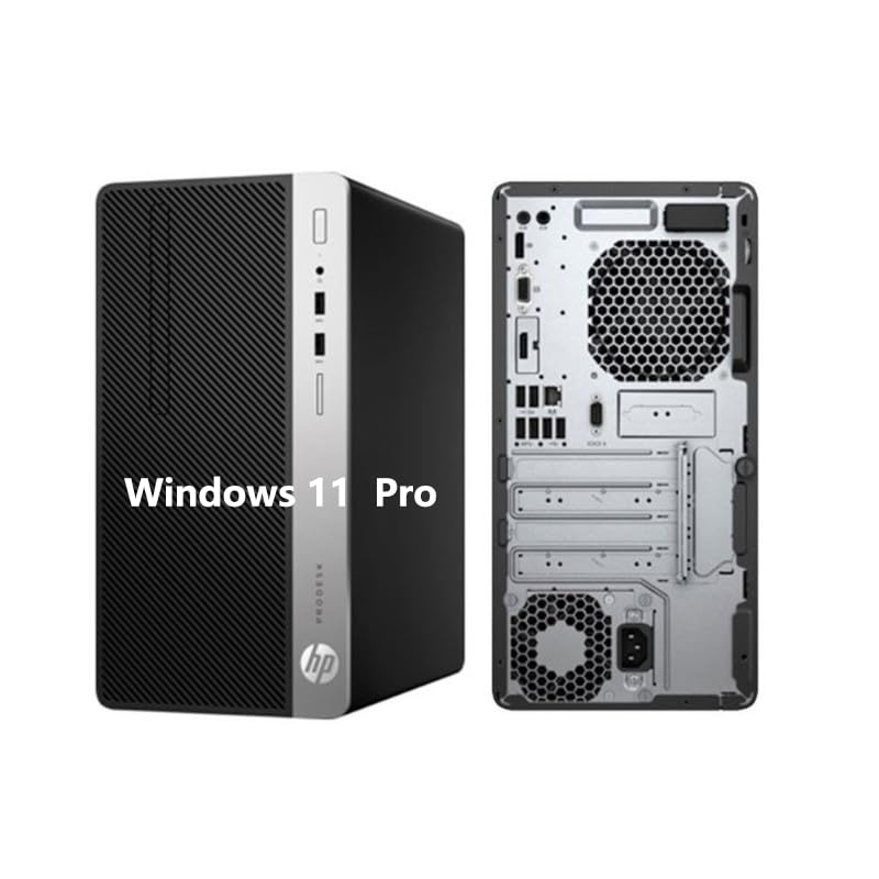 HP ProDesk 600 G4 Tower Desktop PC, Intel i5-8500T, 8GB RAM, 256GB SSD, Keyboard&Mouse, USB WiFi, USB Bluetooth, Windows 11 Pro (Renewed)