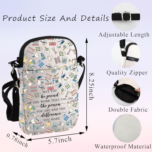 PLITI Dental Hygienist Gift Dental Assistant Gift May You Be Proud Of The Work You Do Dentist Crossbody Bag For Women2