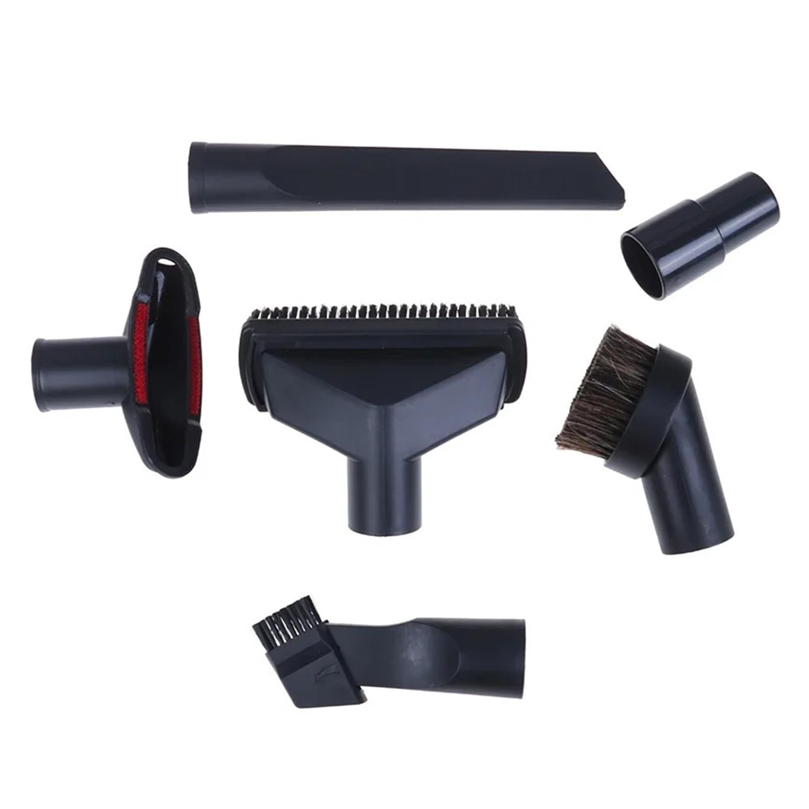 6-in-1 Universaler Staubsauger Bürsten Düsen Kit 32/35mm | 6-in-1-Universal-Staubsauger-Set inklusive Bürste, Düse, Fugendüse und Treppenwerkzeug. Passend for 32-mm-/35-mm-Schläuche.
