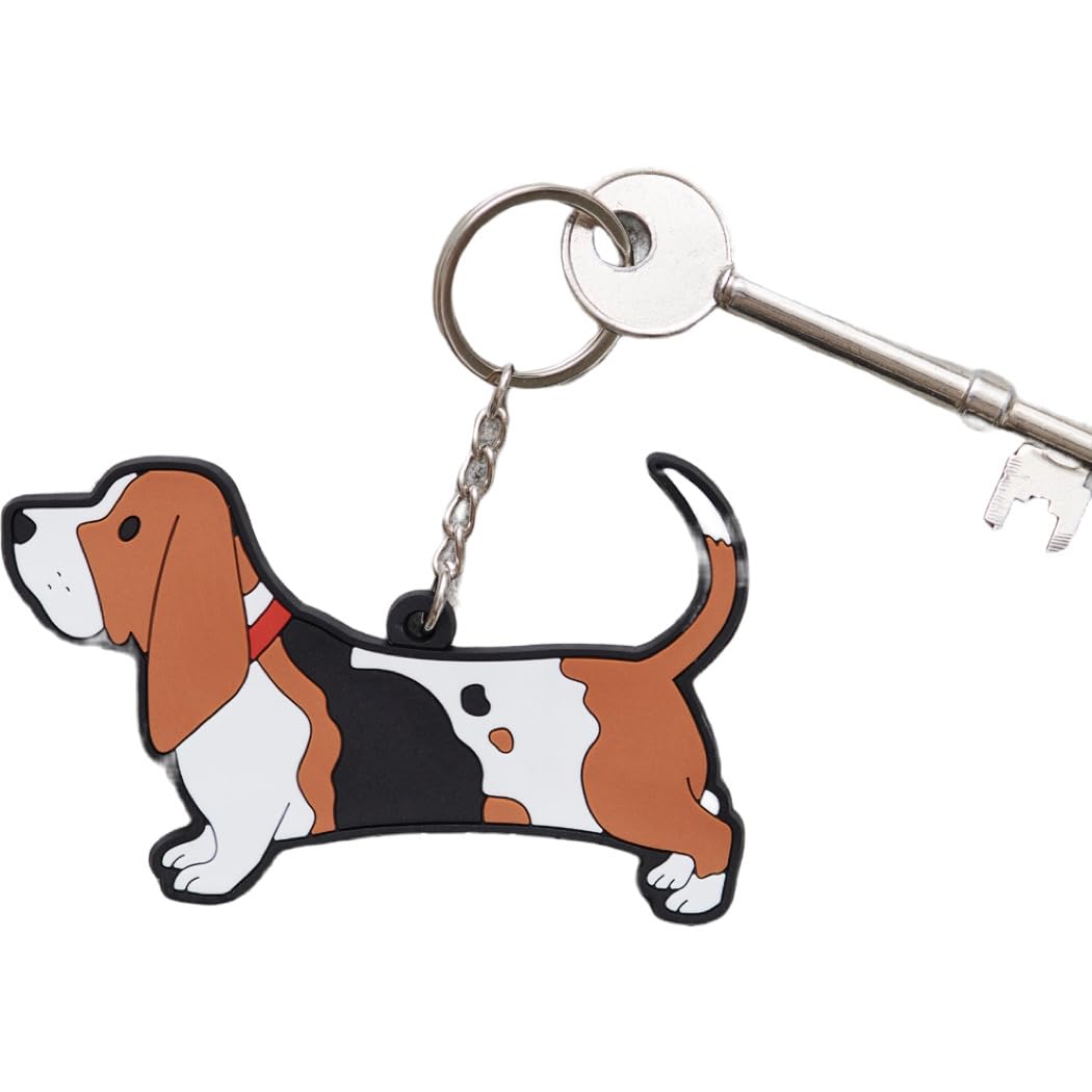 Sweet William Designs Basset Hound Keyring