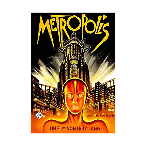 Wee Blue Coo Vintage Film Movie Metropolis 1927 Sci Fi Future Art F 86 Impresión del Arte 12 x 16 Pulgadas