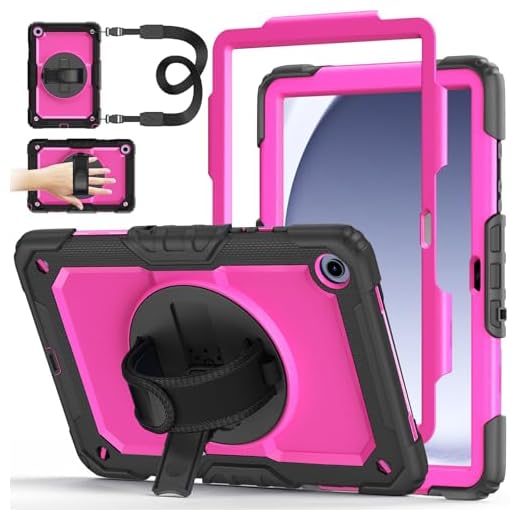 Fire 7 Tablet Case for Kids, All-New Kindle Fire 7 Case Ubearkk Light Weight Anti Slip Shock Proof Protective Cover Compatible with 9th/7th/5th Generation, 2019/2017/2015 Release 7 inch Tablet (Pink)