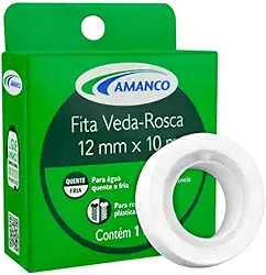 Fita Veda Rosca 12mm X 10 Metros Amanco