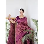 Yashika-Womens-Trendy-Banarasi-Kanjivaram-Art-Silk-Black-Color-Saree-with-Blouse-Material