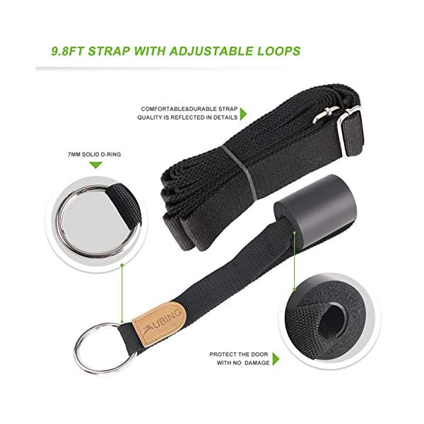 UBING Leg Stretcher, Door Flexibility Trainer, Over the Door Strech Strap for Flexibility, Splits Trainer for Dance Ballet Cheer Gymnastics Taekwondo Stretching