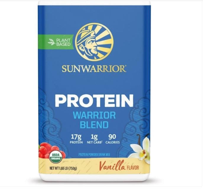 Warrior Blend High Performance| Plant-Based | Keto-Friendly |Vegan |Organic Protein Powder Vanilla 750 g