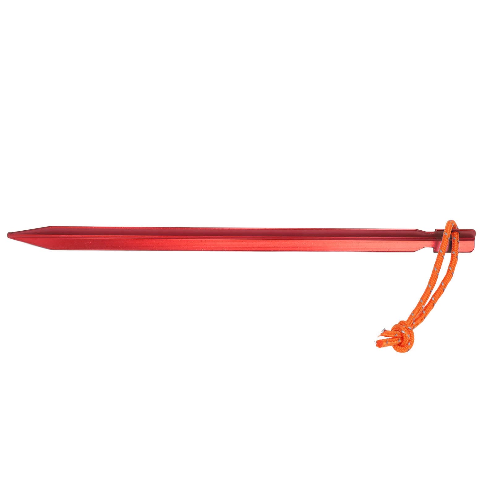 Picchetti per Tende da 20 Pezzi Resistenti da 9,1" in Alluminio con Corde per Tettoia da Campeggio, Picchetti a V per Esterni Antivento per Tende, Teloni, Ancoraggi da Giardino (rosso)