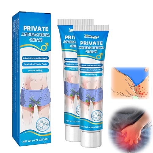 2 Stück Antibakterielle Creme,Creme Zur Behandlung Von Jock-Juckreiz, Balanitis, Für Den Intimbereich Für Männer, Topische Anti- Juckreiz Zur Tiefenreparatur