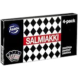 Fazer サルミアッキ Salmiakki 40g x 4箱 (フィンランド産並行輸入品)