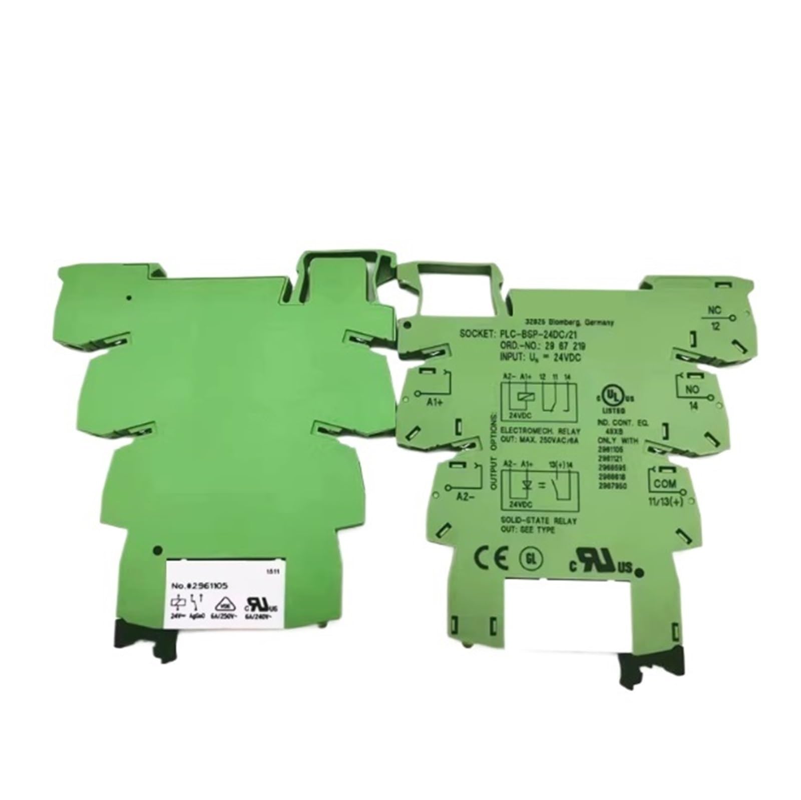 ZVQYSGIW 1pcs PLC-BSC-24DC/21 Contact Relay 2961105 2961121 2961118 2966595 2967950(No.2961105 2967219)