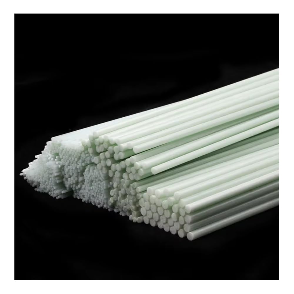 10/20pcs White Fiberglass Rod, Diameter 0.8-2.8mm Length 400mm Solid Fiberglass Rod Arched Tent Mosquito Net Bracket(10pcs 2.4X400mm)