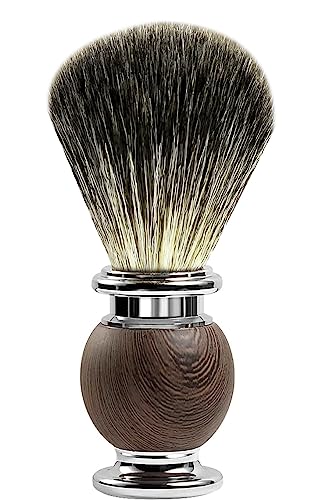 GRUTTI Brocha Afeitar Hombre - Brocha de Afeitar para Usar con Crema de Afeitado y Jabón - La Mejor Forma de Afeitarse con Maquinilla de Afeitar de Seguridad, Doble Filo o Navaja de Afeitar