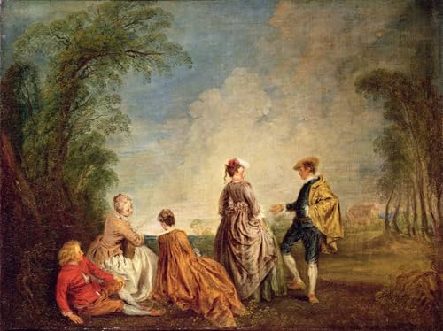 Peinture Watteau mur vide ? Donnez du cachet à votre décoration de salon